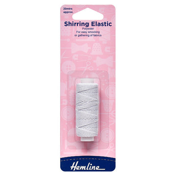 Hemline - White Shirring Elastic