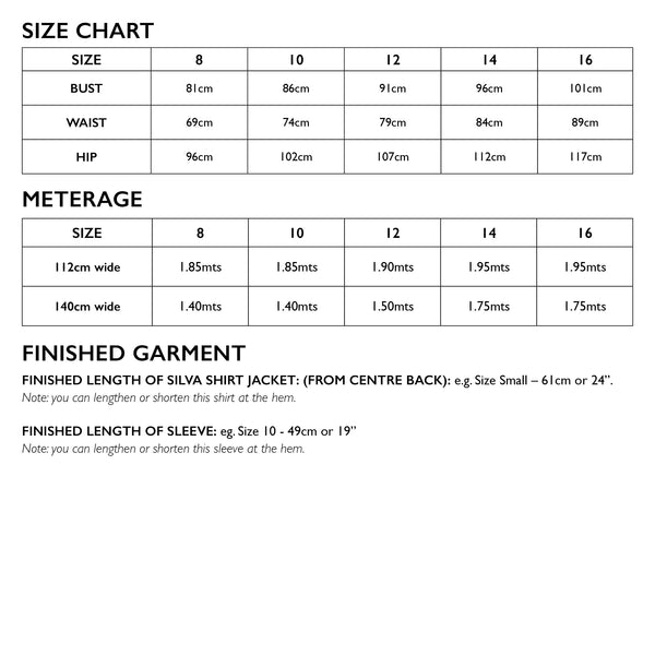 Silva Shirt Jacket Pattern