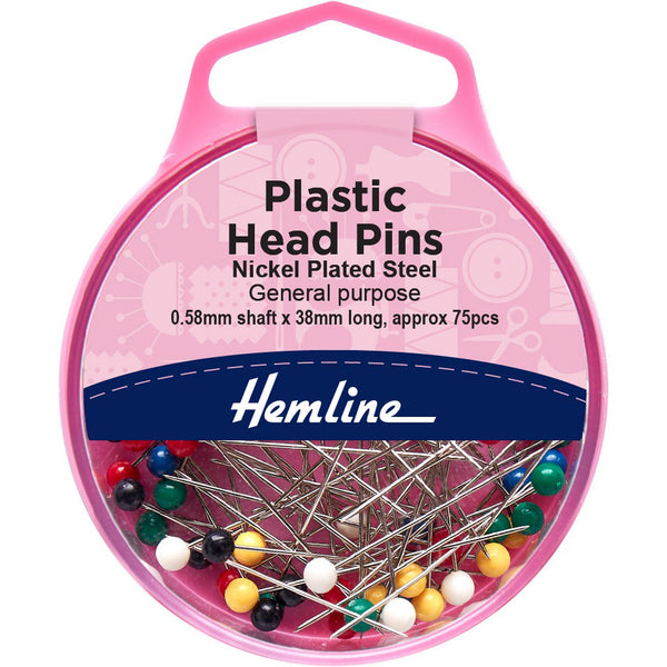Hemline - Pins - Plastic Head Pins