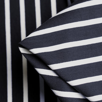 Zip Wide Navy Jersey