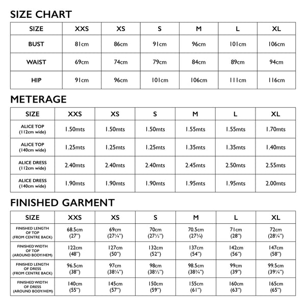 Alice Dress / Top Pattern