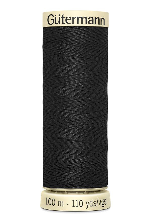Heavy Black Linen