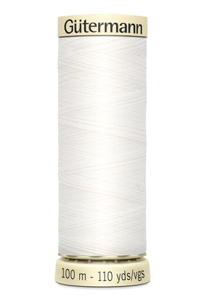 Gütermann Sew-All Polyester Thread - 100m - 800 (White)