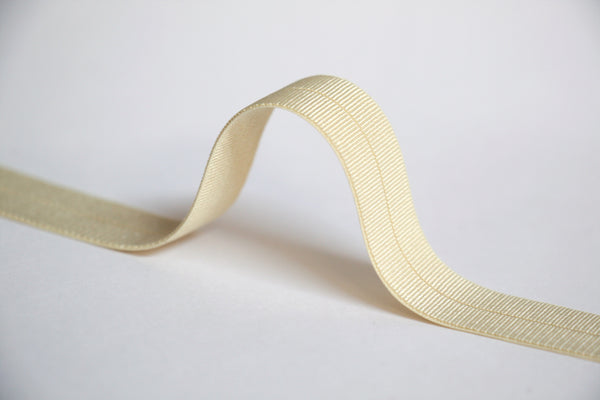 18mm Stretch Fold-Over Binding - Beige