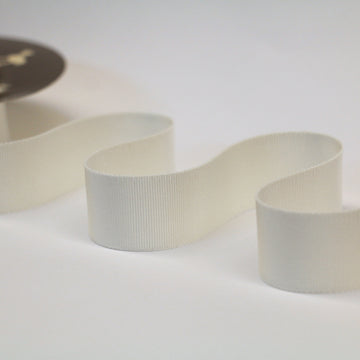 25mm Grosgrain Ribbon - Cream