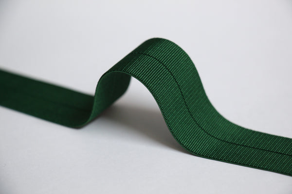 18mm Stretch Fold-Over Binding - Bottle Green
