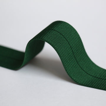24mm Stretch Fold-Over Binding - Bottle Green