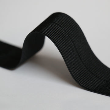 18mm Stretch Fold-Over Binding - Black