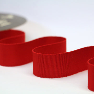25mm Grosgrain Ribbon - Red