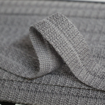 22mm Wool Binding - Silver Grey