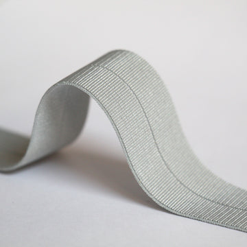 24mm Stretch Fold-Over Binding - Platinum