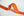 18mm Stretch Fold-Over Binding - Orange