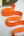 24mm Stretch Fold-Over Binding - Orange