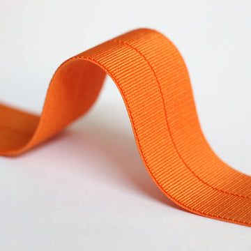 24mm Stretch Fold-Over Binding - Orange