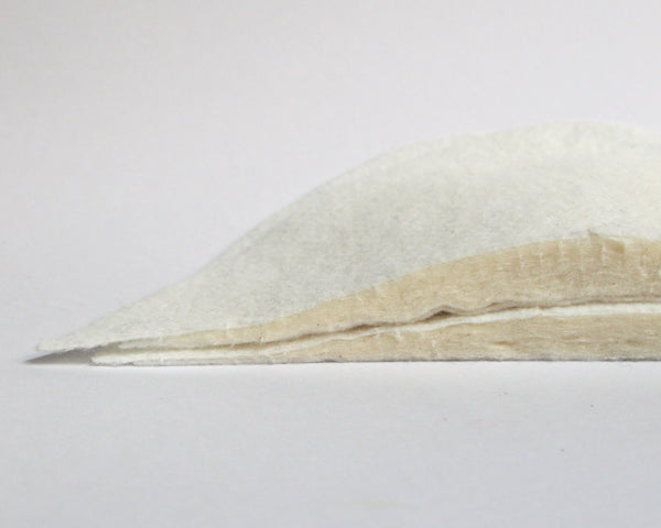 THICKER WHITE DIMPLY SHOULDER PADS CREAM INSIDE