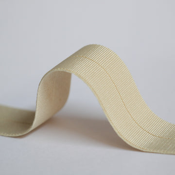 24mm Stretch Fold-Over Binding - Beige