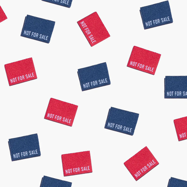 KATM Woven Labels - "NOT FOR SALE" - woven sewing labels 10 Pack