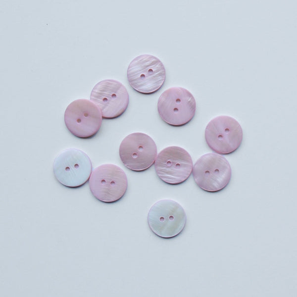 2-Hole Shell Buttons - Assorted Colours