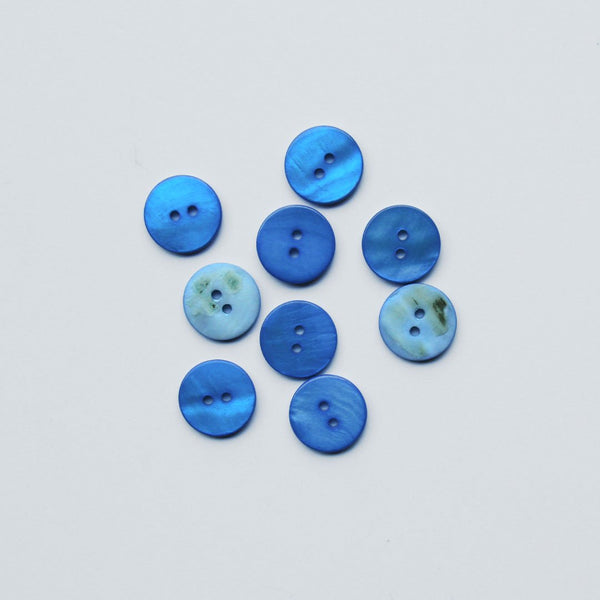 2-Hole Shell Buttons - Assorted Colours