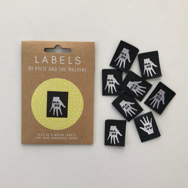 KATM Woven Labels - "MADE" - woven sewing labels 8 Pack