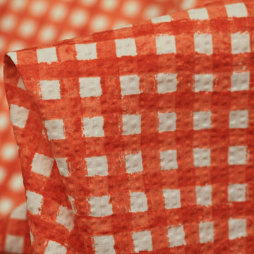 Orange Ripple Square