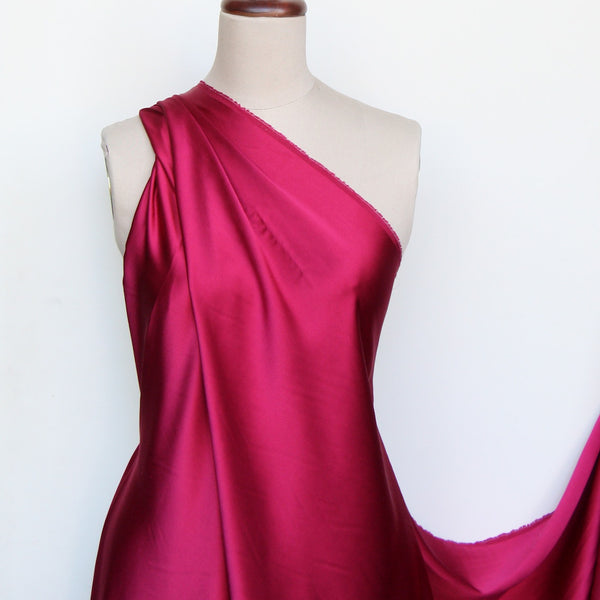 Crimson Silk Satin - 19mm