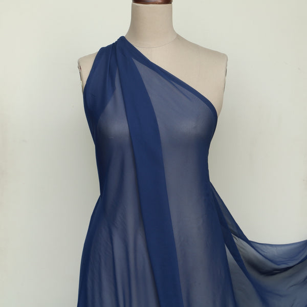 Gette Azure Silk Georgette