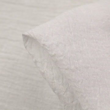 Snow White Crinkle Gauze Linen