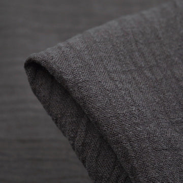 Slate Crinkle Linen