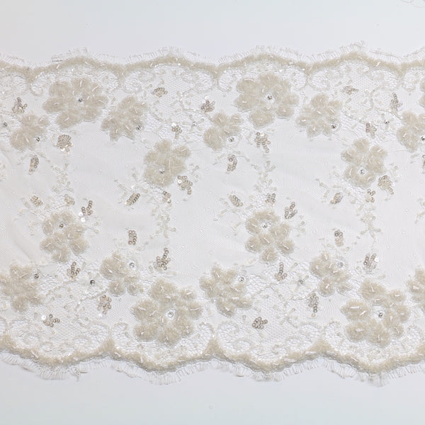 Tilly Beaded - Lace Trim - 35cm