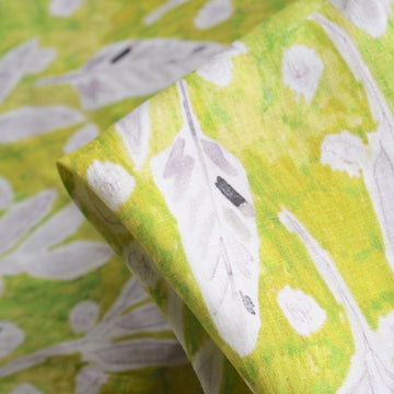 Sketches On Lime Washed Printed Linen