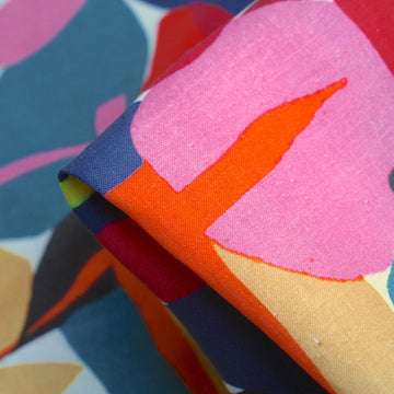 Retrospective Washed Printed Linen