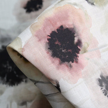 Mini Pansies Printed Linen