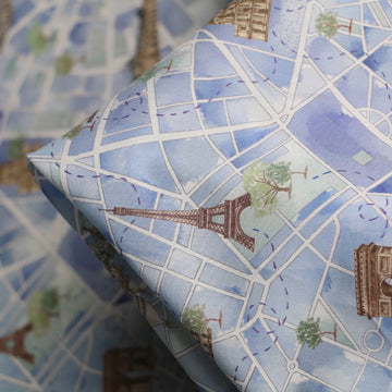 Rue De Paris Blue - Liberty Tana Lawn™