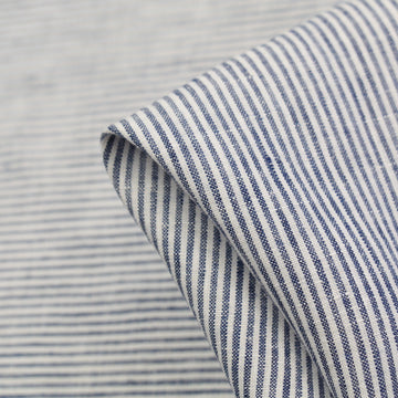 Blue Water Stripe Linen