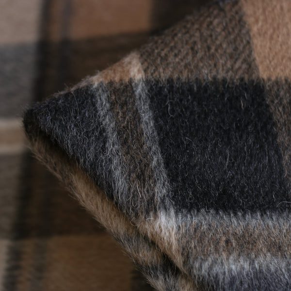 Cortina Check Grey/Camel Coating