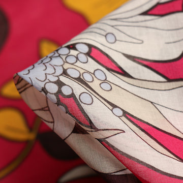 Fuchsia Tropics Cotton Voile