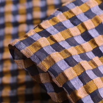 Limoncello Check Gauze Seersucker