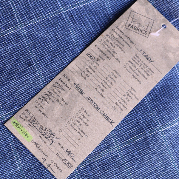 White Stitch Check
