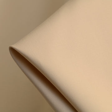 Fulvio Beige Poplin Sateen