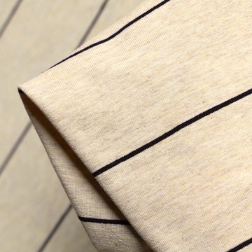 Remnant of Vanilla Bean Stripe Jersey