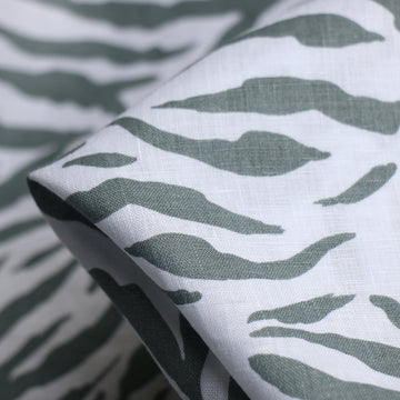 Arctic Stripe Printed Linen