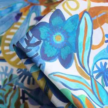 Jungle Trip Blue - Liberty Tana Lawn™
