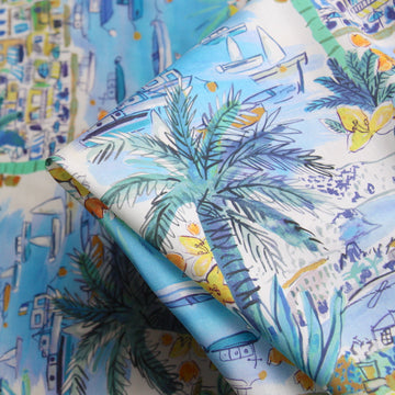 Cape Vista Blue/Yellow - Liberty Tana Lawn™