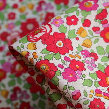 Betsy Red/Pink - Liberty Sycamore Linen