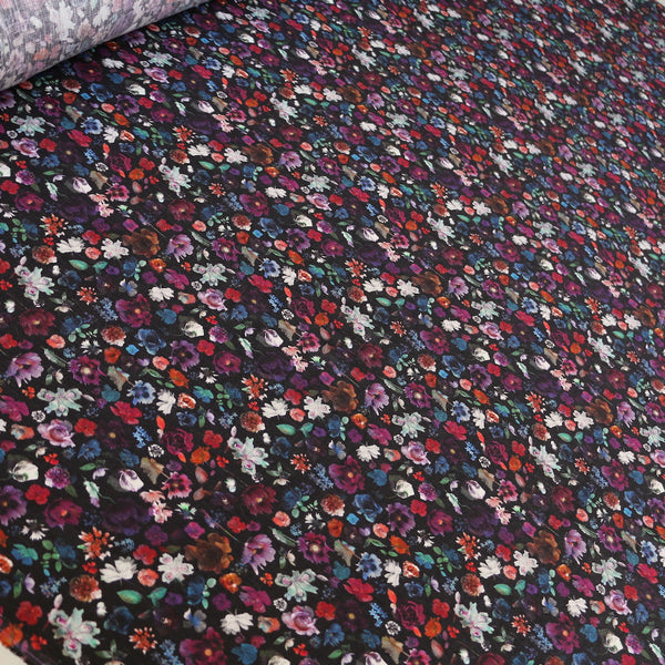Floral Edit Black - Liberty Sycamore Linen