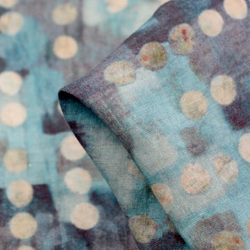 Submerged Dominoes Washed Printed Linen