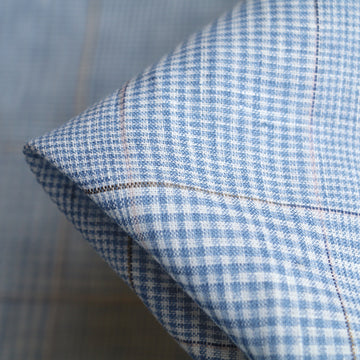Light Rain Check Linen