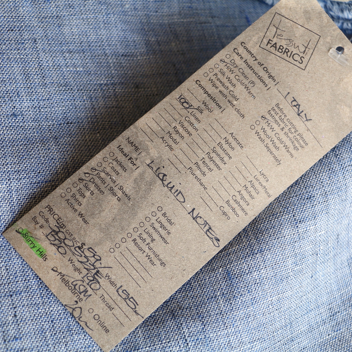 Liquid Notes Linen