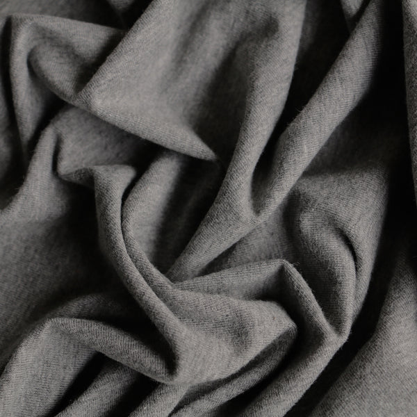 Middle Stretch Grey Melange Cotton Jersey